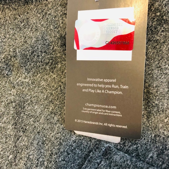 Champion NC State Wolfpack Grey Pullover Hoodie - Picture 5 of 8